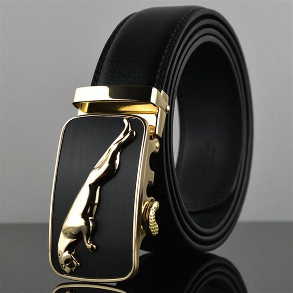 

new fashion 100% genuine leather men belts luxury designer belts automatic metal buckle belt for men pants belt accessories333a, Black;brown