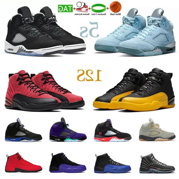

5a shoes men jumpman basketball 5s bluebird oreo 12s flu game twist stone blue 5 12 alternate grape mens trainers outdoor sports sneakers eu