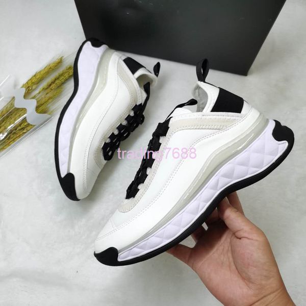 

dress shoes summer daddy shoes women's splicing casual sports small white thick soled light zeng gao, Black