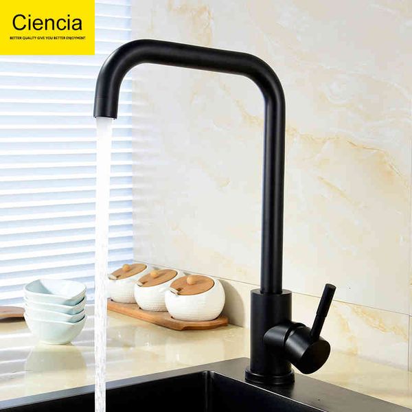 

kitchen faucets 304 stainless steel black kitchen faucet sink vegetable washing basin and cold dishwashing rotatable d1o5