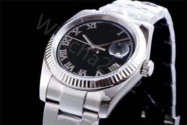 

ar factory v3 126234 eta sh3135 automatic womens watch 36mm black dial stick markers 904l steel case bracelet customized same series card su, Slivery;brown