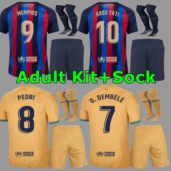 

jerseys camisetas soccer de football memphis pedri adama auba barcelona soccer jersey ferran 22 23 ansu fati 2022 2023 lewandowski kit shirt, Black;yellow