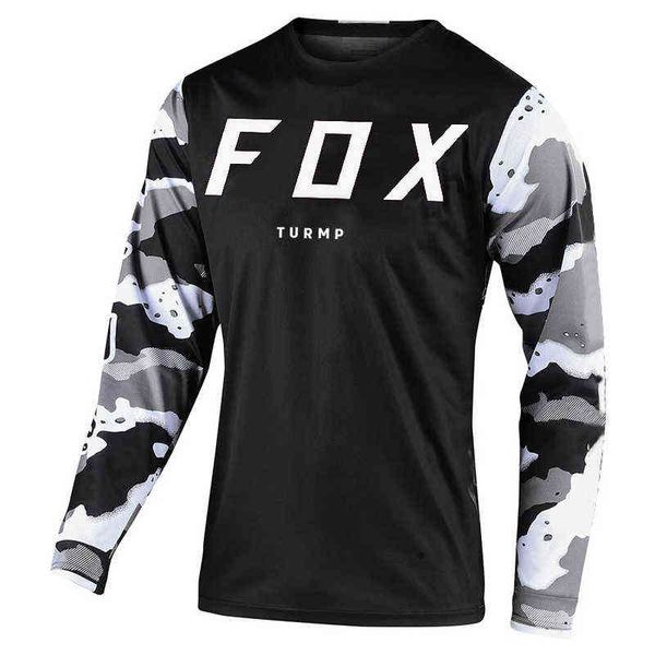 

2021 turmp fox jersey motocross mtb downhill jeresy fxr cycling mountain bike dh maillot ciclismo hombre quick dry, White