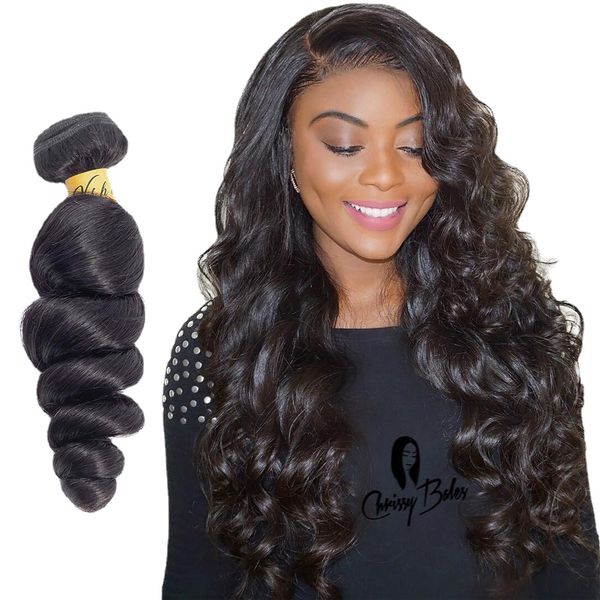 

vshow hair loose wave bundles brazilian human hair extensions 1 3 4 bundles deal gifts 100% remy human hair weave bundles, Black;brown