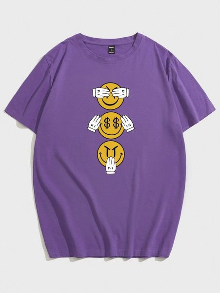 

romwe guys cartoon graphic tee a7vr#, White;black