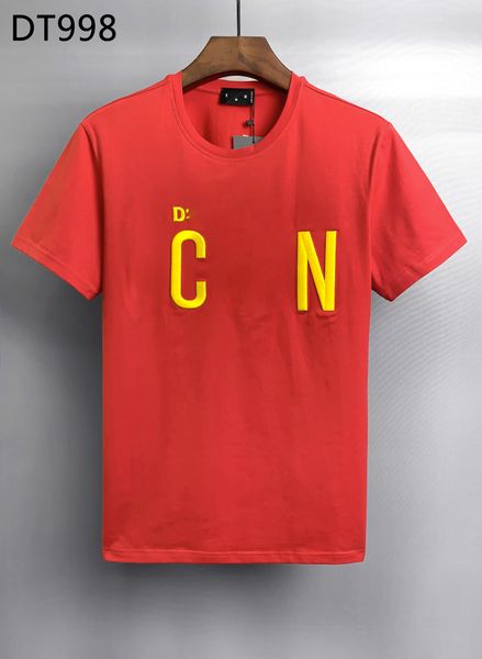 

dsq 2022ss new mens designer t shirt paris fashion tshirts summer dsq pattern t-shirt male 100% cotton asian size m-xxxl 007, White;black