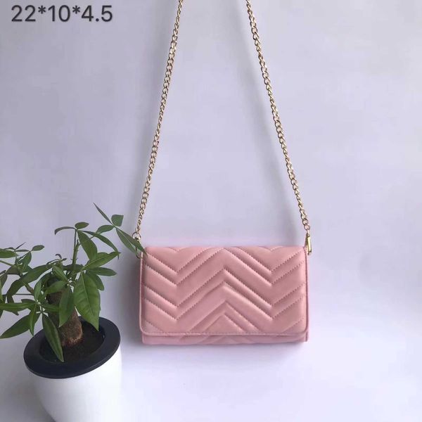 

2022 new fashion women designer wallets shoulder bags leather bags messenger bags chain classic bag