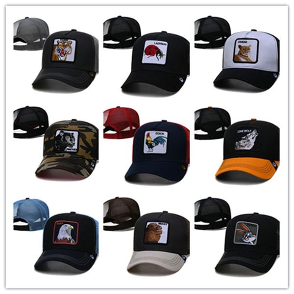

summer hip hop embroidered animal men baseball caps women breathable mesh snapback hats men's trucker hats cap316r, Blue;gray