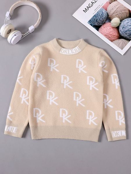

toddler boys letter pattern sweater she02, Blue