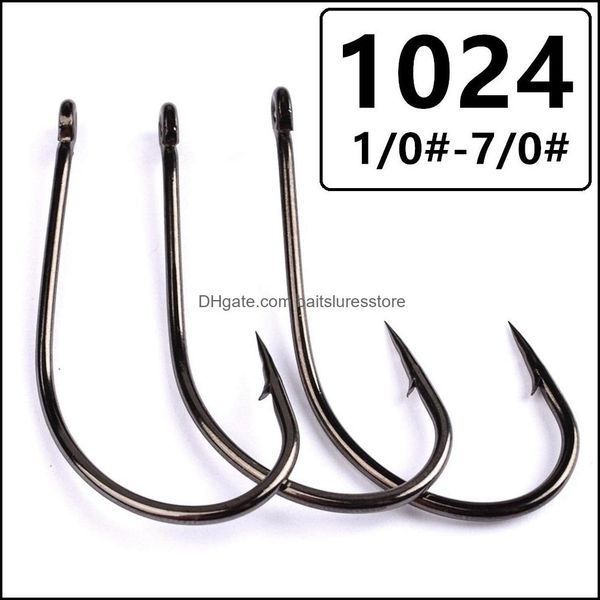 

fishing hooks sports outdoors 200pcs 1/0-7/0 1024 maruseigo hook high carbon steel barbed fishhooks tackle a-028 drop delivery 2021 cmazs
