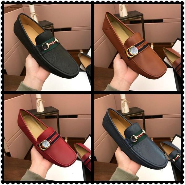 

cq designer luxury penny loafers men fashion leather casual soft comfortable breathable flats gentleman shoes men's light moccasins dri, Black
