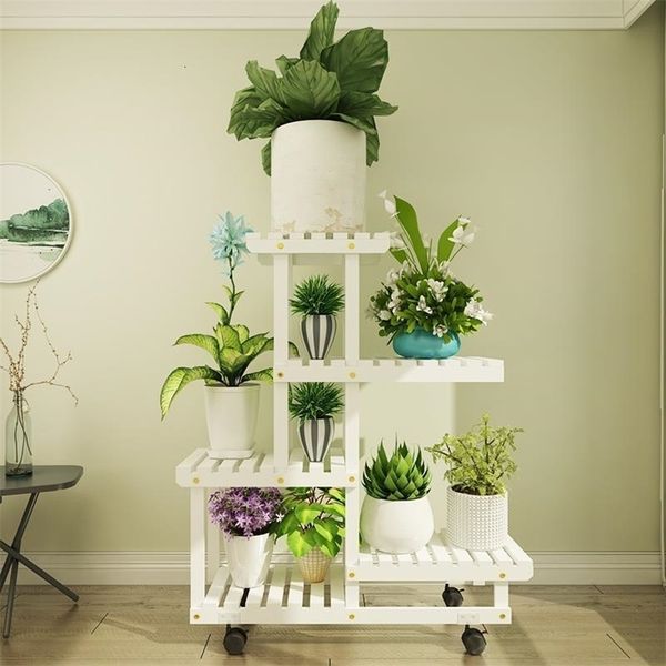 Pot Soporte Plants Interior para macetas Estanteria Jardin Dekoration Plant Rack Stojak na Kwiaty Bolcony Shelf Flor Stand T200506