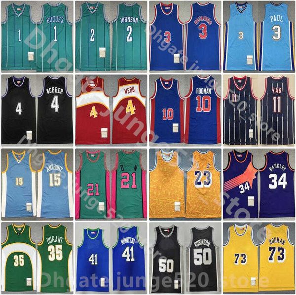 

1996 fast delivery mitchell ness retro basketball jerseys iverson pippen rodman mcgrady anthony garnett mutombo bibby stockton kemp payton b, Black;red
