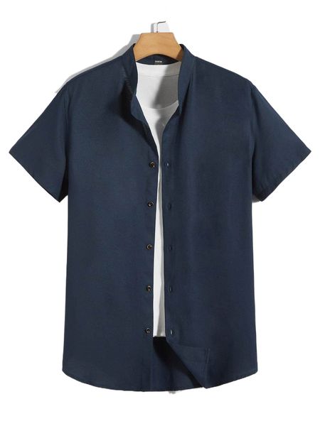 

men solid button up shirt without tee h0dh#, White;black