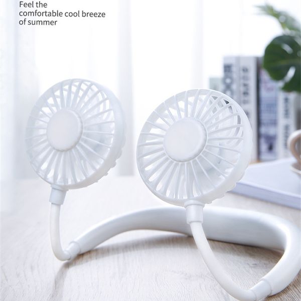 Вентиляционные вентиляторы висячих вентиляторов Lazy Portable Mini Fan Светодиодный светодиодные складные вентиляторы USB могут вращаться на 360 градусов с розничной коробкой