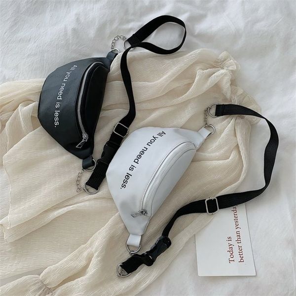 

1pc women pu waist fanny chest crossbag travel sports zipper hip bum bag purse phone key pouch packs 220725