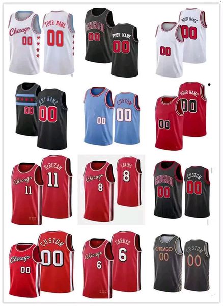

75th custom mens youth womens chicago''bulls''jersey 23 jd 45 michael mj scottie 33 pippen dennis 91 rodman basketball j, Black;red