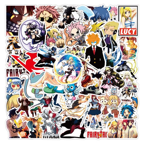 

50pcs lot cartoon anime stickers for kids water bottle cute stationery diy lapphone case luggage book guitar toys funky decals waterproof