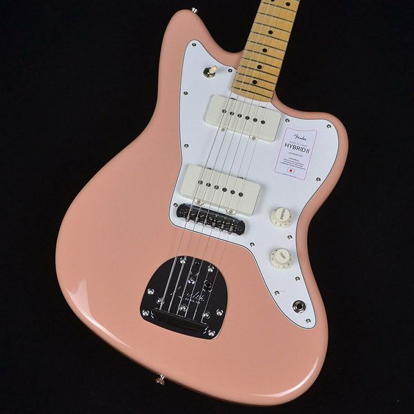 

made in japan hybrid ii jazzmaster flamingo pink electric guitar