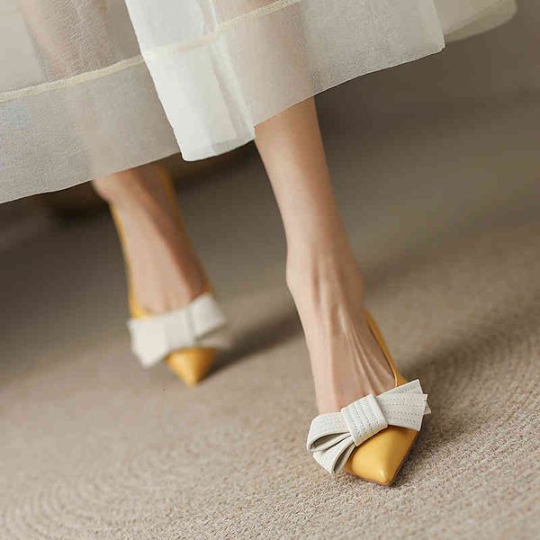 

boots evening style low heel shoes this year's , women's pointed shallow mouth bow ladle , one foot on lazy 5mil, Black