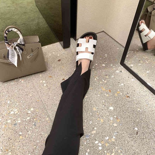 

women chypre h-shaped with sandals female spring and summer thick velcro casual soft soled beach shoeswith dust bag, Black