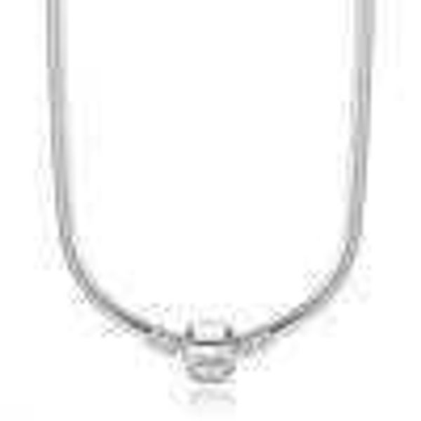 

wholesale-45cm 925 sterling silver charm fit necklace snake chain silver 925 original jewelry pa2037