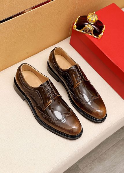 

2022 mens formal dress shoes casual genuine leather oxford shoes men comfortable brand business wedding flats size 38-45, Black
