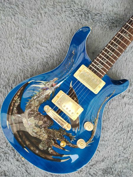 

2022 custom shop standard blue dragon electric guitar