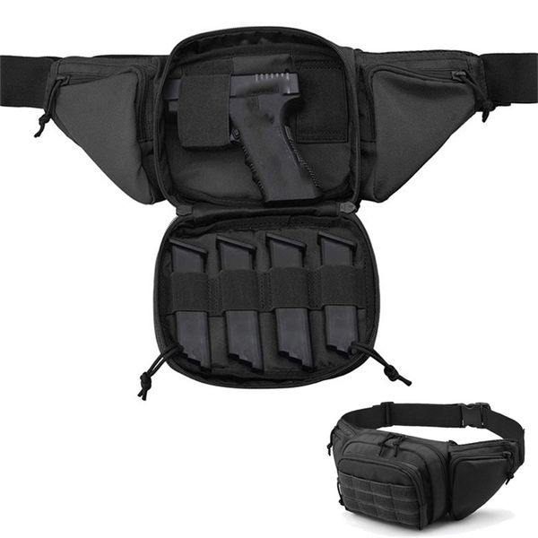 Arma tática ao ar livre bolsa de cintura coldre no peito militar combate acampamento esporte caça atlética ombro estilingue x261a 220512
