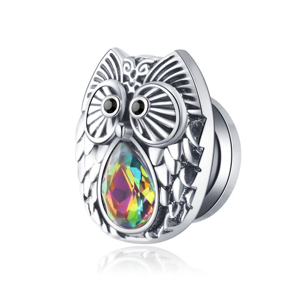 

stainless steel woman men owl head ear piercing plugs stretchers body jewelry earring gauges tunnels expanders wholeslaes 60pcs, Silver