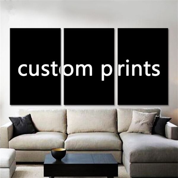 Drop Custom Stude Canvas Wall Art Picture Framework 3 штуки индивидуальная живопись современная гостиная декоративная Pengda 220614