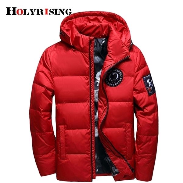 

holyrising jaqueta masculina men down jacket men hooded down coat casaco masculino inverno men winter thin duck down18381 201128, Black
