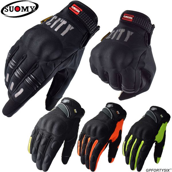 

suomy city gloves touch screen waterproof motorcycle racing motocross motorbike riders black motoqueiro guantes 220812, Blue;gray