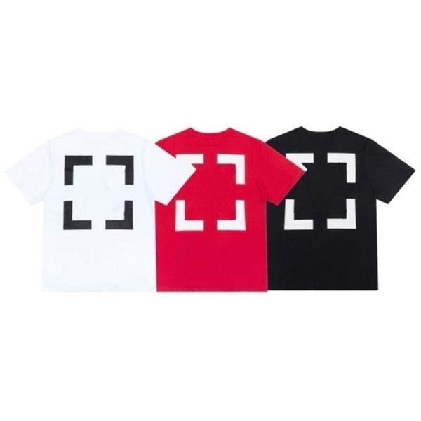

fashion offs designer t shirts brand tees mens luxury t-shirt religious oil painting letter back arrow tshirts clothing loose cotton women, White;black