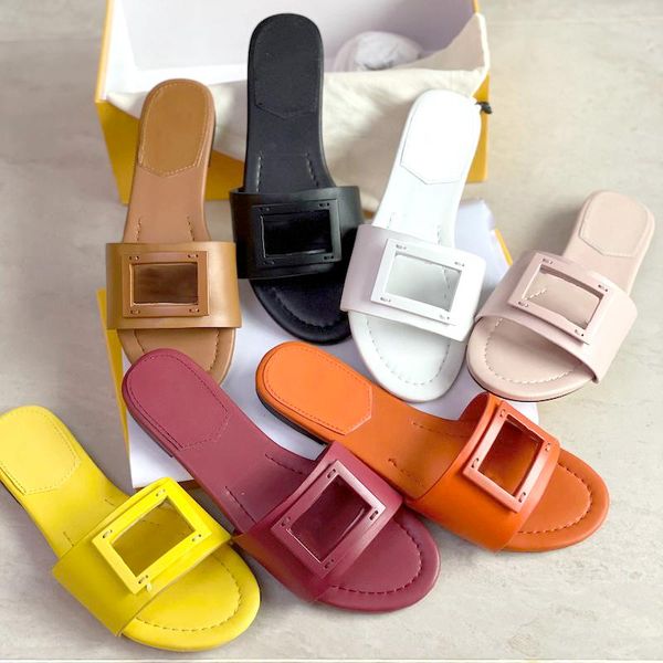 

2022 women flats leather slides sandals brand designer flip flops slipper fashion metal chain ladies high heels wedding party dress shoes 31, Black