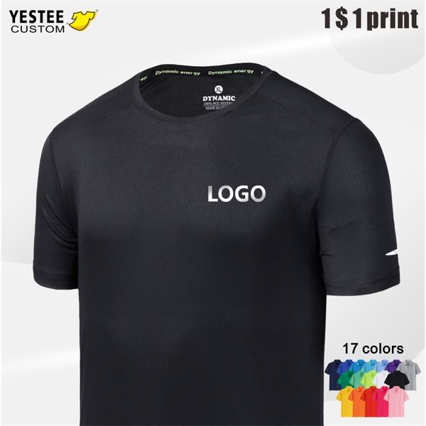 

kaus olahraga baru kustom kebugaran cepat kering lari sejuk bordir dicetak 220613, White;black