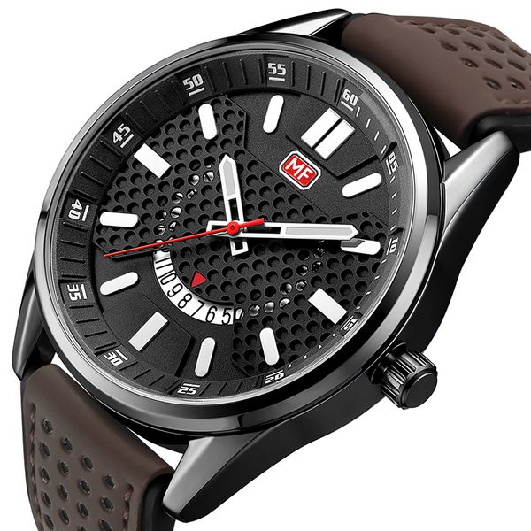 

mini focus fashion casual mens watches brand luxury waterproof quartz wristwatches calendar leather strap relogio masculino