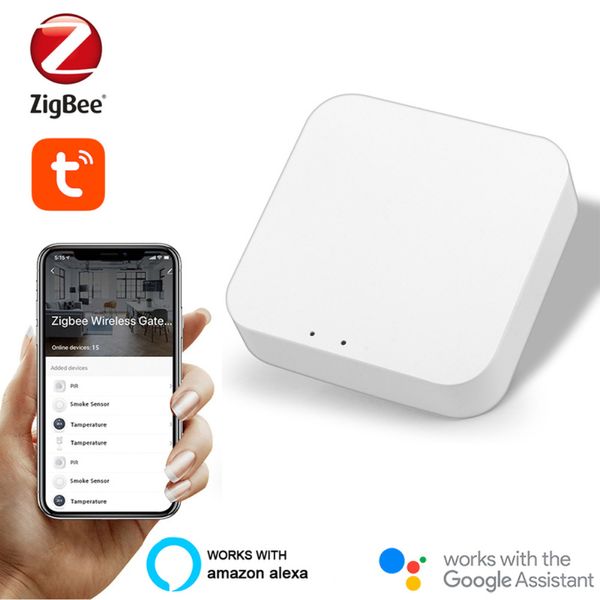 SmartControl Tuya Smart Gateway Hub multimodo Smart Home Bridge WiFi Bluetooth Zigbee App Controle remoto sem fio Alexa GoogleHome