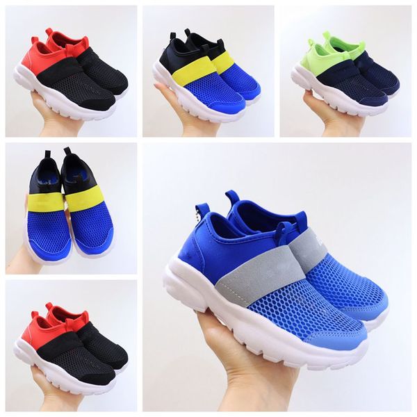 Designer Kinder Sandalen Schuhe Jungen und Mädchen Kinder laufen lässige Turnschuhe Atmungsaktive feste Netzoberfläche Schule Kinder Baby Baumwolle Spur Blau Rot Schwarz Sneaker