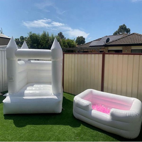 

ship inflatable bouncy castle wedding bounce house with kids ball pit baby balls pool foam swimming pools for birthday party 212w
