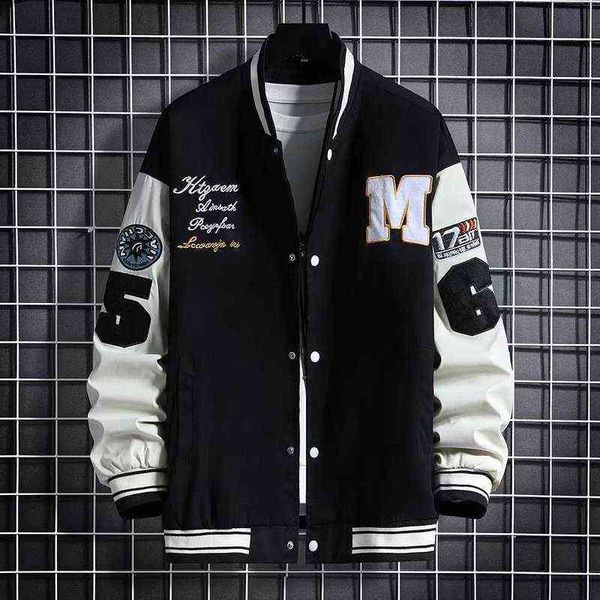 2022 Spring New Trendy Brand Jacket Jacket Windbreaker Thin Jacket Baseball Jacket Casual Fashion Outdoor Student Outty Clothing 3xl Y220803