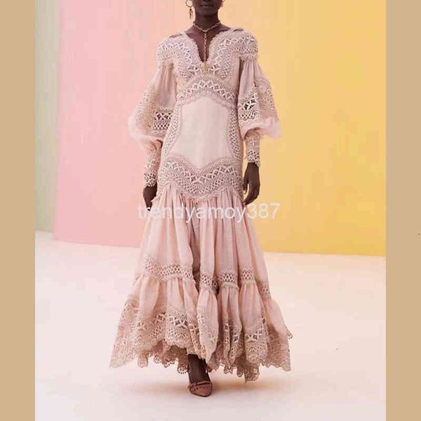 

dresses australian casual heavy industry water-soluble lace hollowed out embroidery pink v-neck off shoulder fairy temperament princess dres, Black;gray