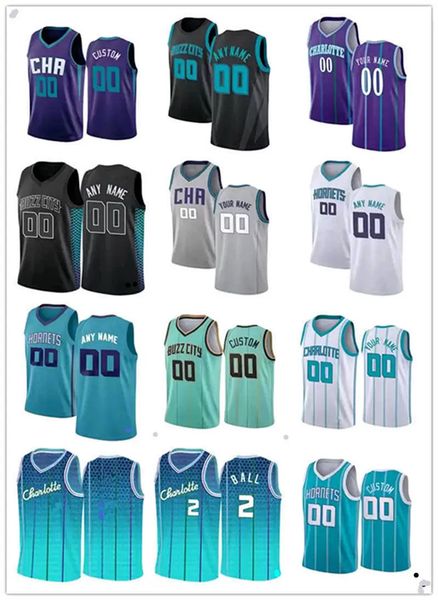 

75th custom mens womens charlotte''hornets''jersey larry 2 johnson dell 30 curry muggsy 1 bogues basketball jerseys, Black;red