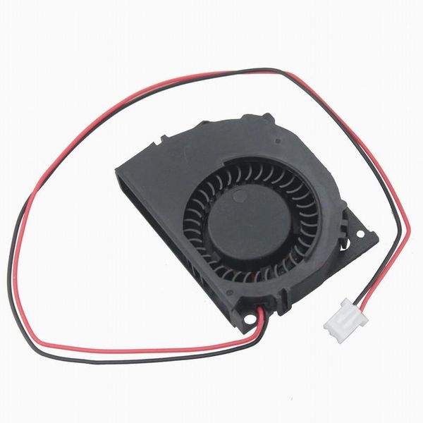 Fãs de resfriamento de fãs gdstime 5 peças 5010s dc 12v 50mm x 40mm 10mm de turbina sem escova de resfriamento do ventilador de ventilador de ventilador 5cm 12 volts 2pin bil-wirefans