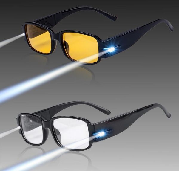 Sonstige Home Multi -Stärke -LED -Lesebrille Brille Spektakel Diopter Leuchtdicht auf Presbyopic 2022