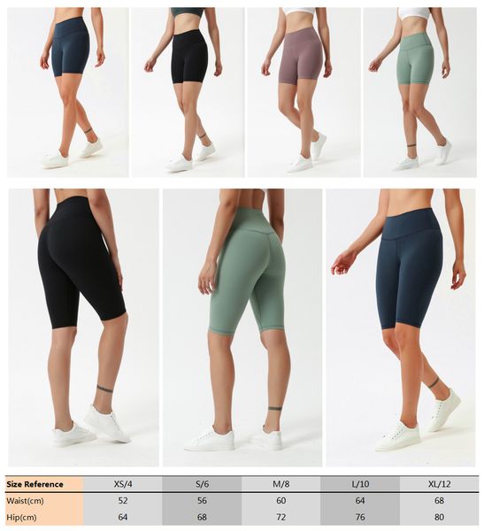 Modische Yoga-Kleidung, schlanke Yoga-Shorts, Outfit-Hosen, Oberschenkel-Designer, hohe Taille, Damen-Workout, Fitnessstudio, einfarbig, elastische Sport-Fitnesshose