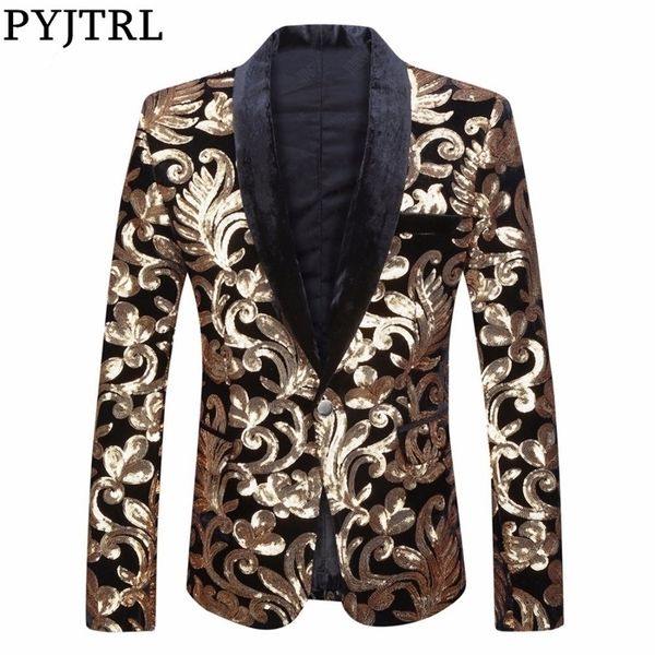 Pyjtrl Sequints Velvet Series Men Shaw