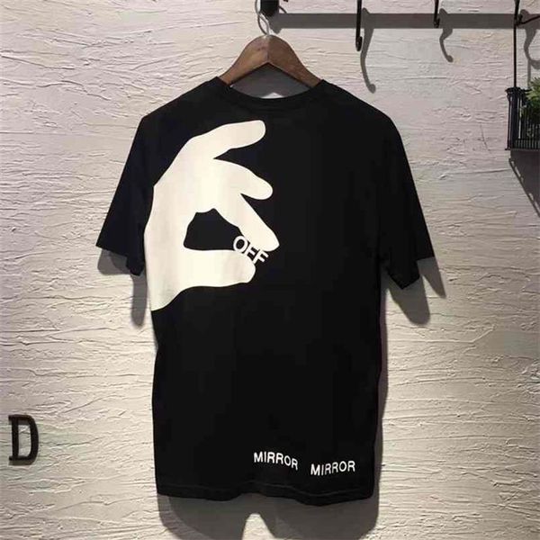 

arrival brand clothing short knitted o-neck off casual t shirt men hip hop printing leisure cotton tshirt homme 210721244c, White;black