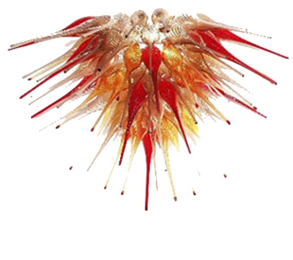

blown glass kitchen chandelier chihuly style art lighting decoration modern design