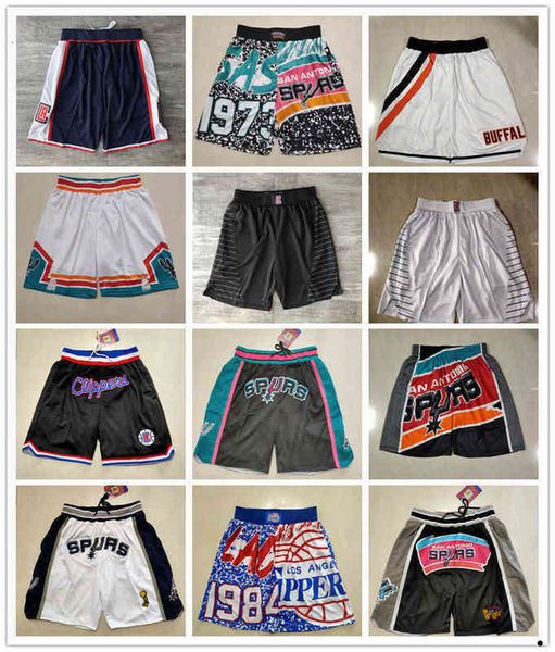 

los angeles''clippers''men san antonio''spurs''men throwback basketball shorts pocket, White;black